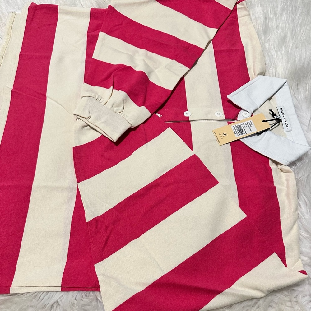 - NWT-Rebecca Minkoff
Gwen Rugby Shirt - Picture 10 of 10